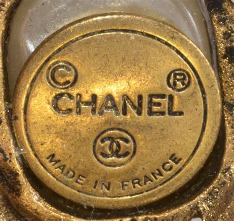 real Chanel jewelry markings